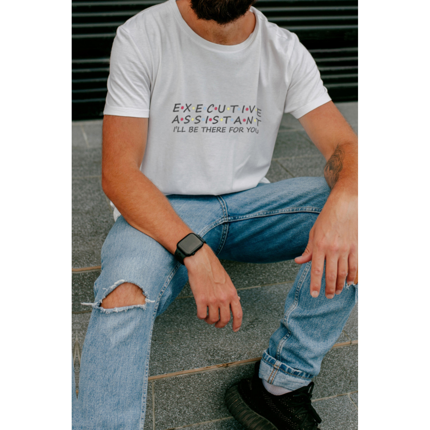 Футболка біла чоловіча Ctrl+ "executive assistant"