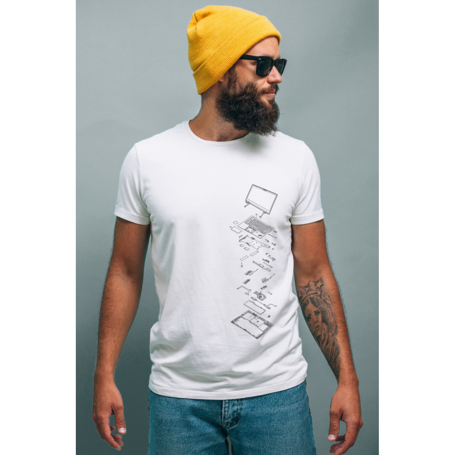 Футболка біла чоловіча Ctrl+ "how it works"