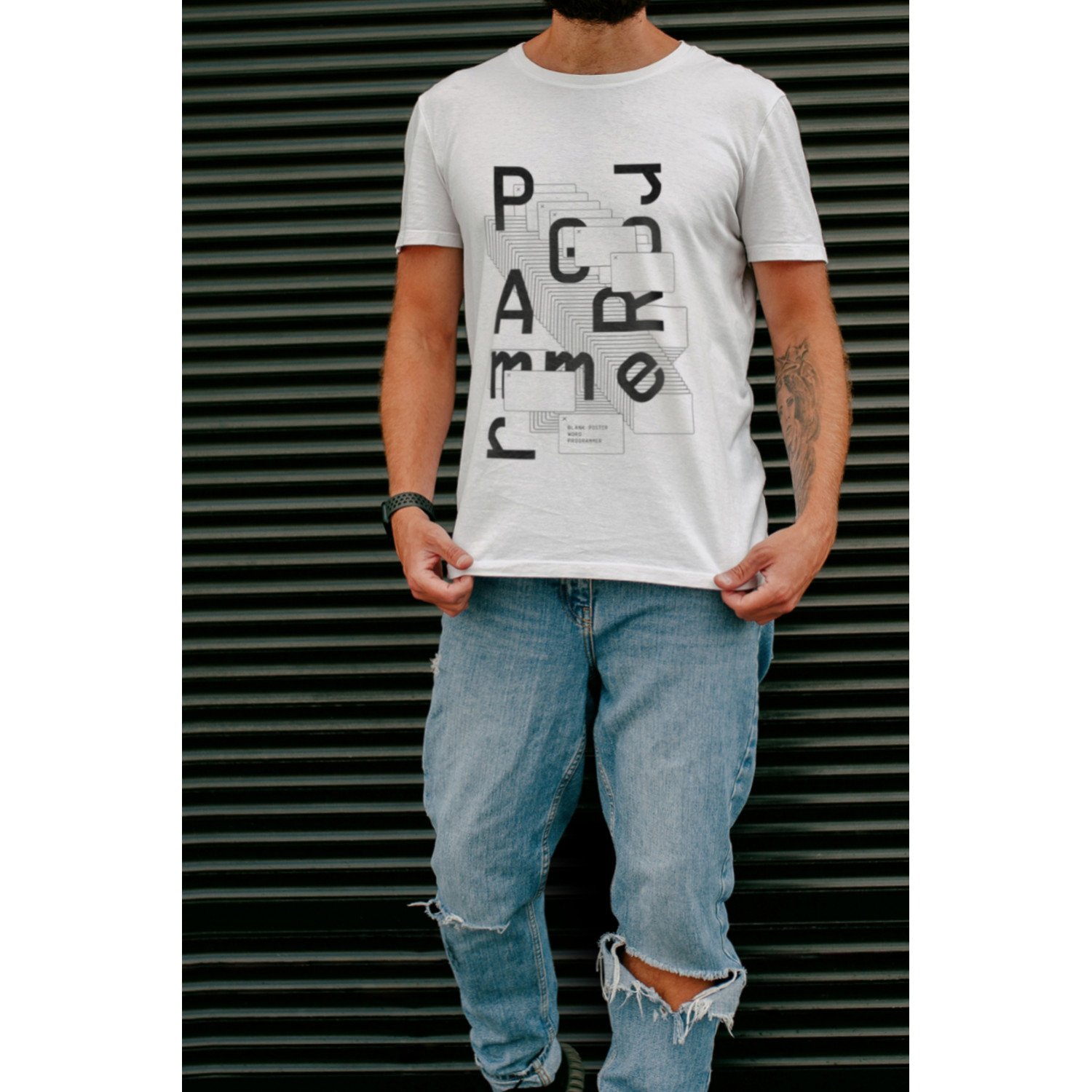 Футболка біла чоловіча Ctrl+ "Programmer"