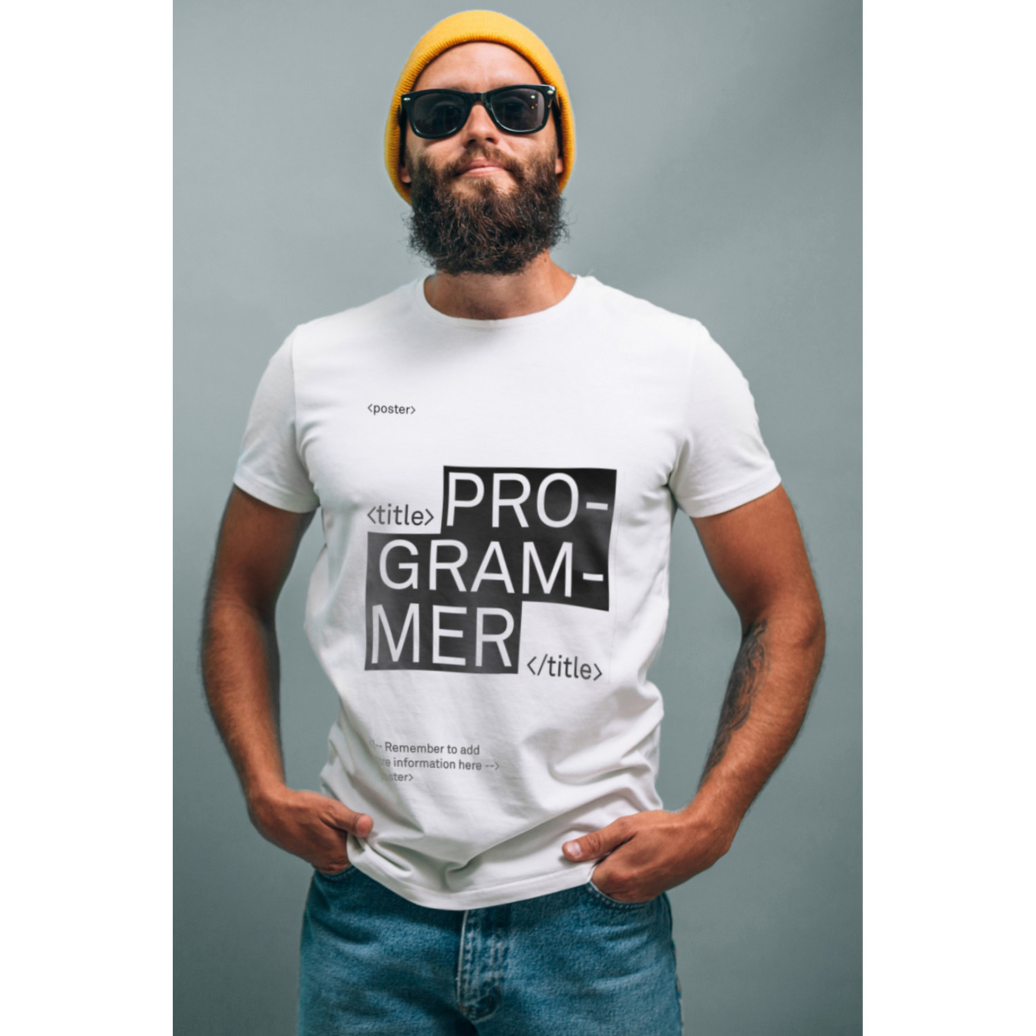 Футболка біла чоловіча Ctrl+ "Programmer"