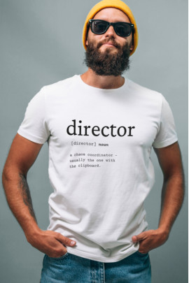 Футболка біла чоловіча Ctrl+ "director"