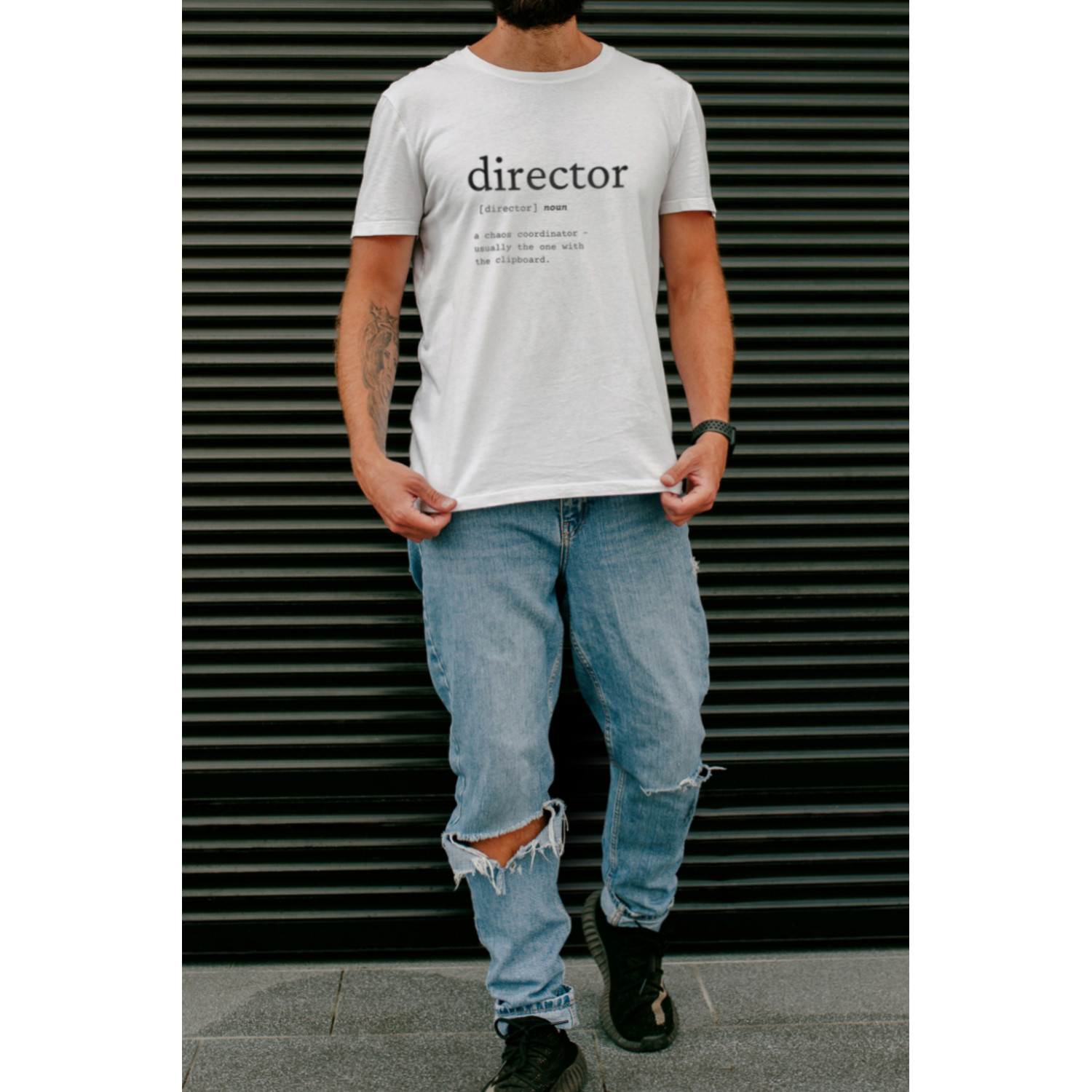 Футболка біла чоловіча Ctrl+ "director"