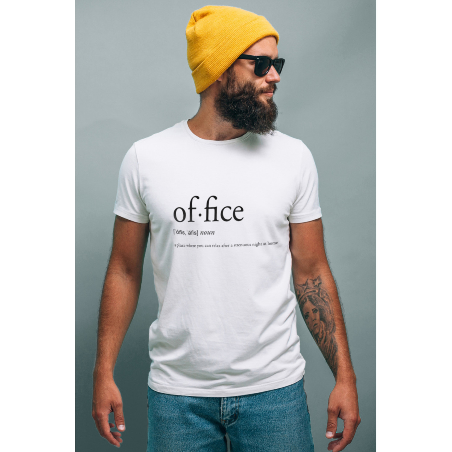 Футболка біла чоловіча Ctrl+ "Of-fice"