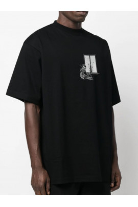 Футболка Trace of Space  Oversize чоловіча чорна "Вікно у космос"