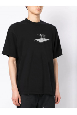 Футболка Trace of Space  Oversize чоловіча чорна "Залежність"