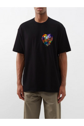 Футболка Trace of Space  Oversize чоловіча чорна "Серце Галактики"
