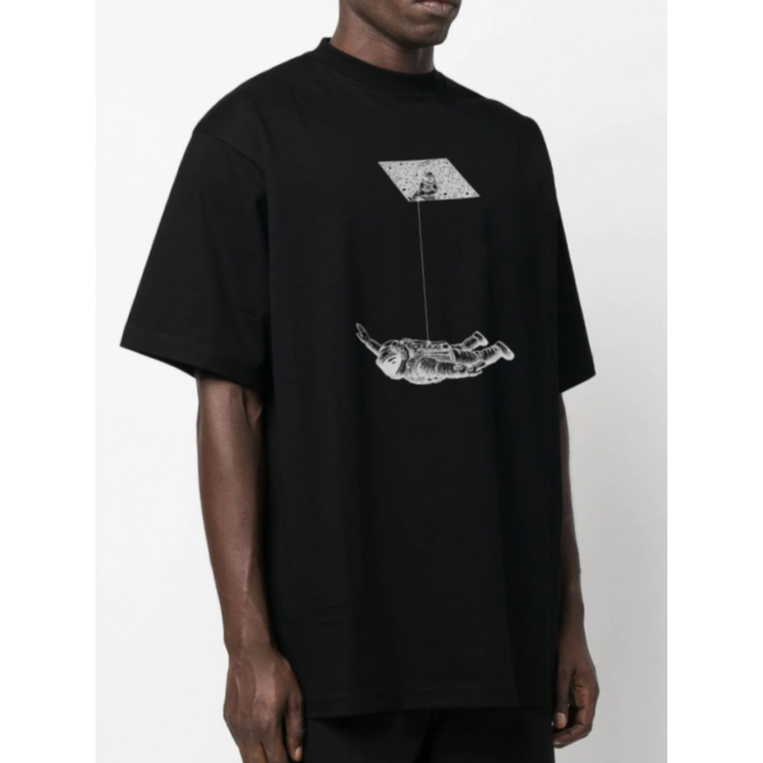 Футболка Trace of Space  Oversize чоловіча чорна 