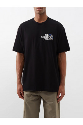 Футболка Trace of Space  Oversize чоловіча чорна "The droids face"