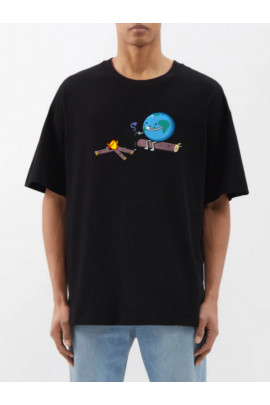 Футболка Trace of Space  Oversize чоловіча чорна 