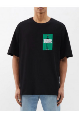 Футболка Trace of Space  Oversize чоловіча чорна "I don`t believe in humans"