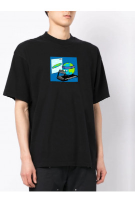 Футболка Trace of Space  Oversize чоловіча чорна 