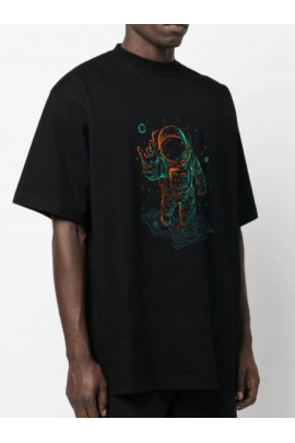 Футболка Trace of Space  Oversize чоловіча чорна 