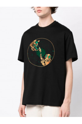 Футболка Trace of Space  Oversize чоловіча чорна "Tossed into the void"