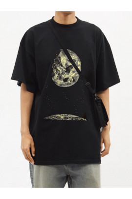 Футболка Trace of Space  Oversize чоловіча чорна 