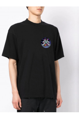 Футболка Trace of Space  Oversize чоловіча чорна "Relax"