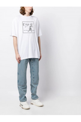 Футболка Trace of Space  Oversize чоловіча біла 