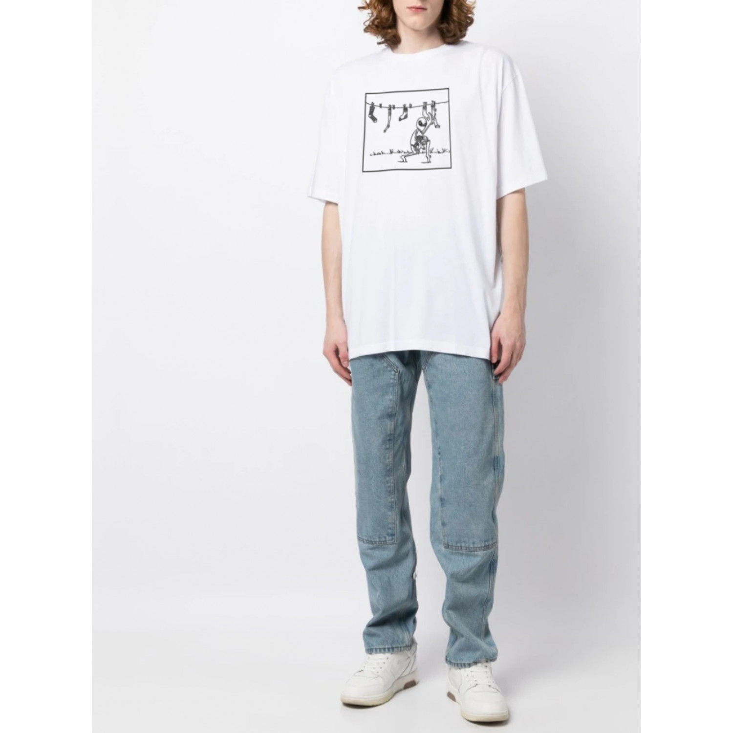 Футболка Trace of Space Oversize чоловіча біла