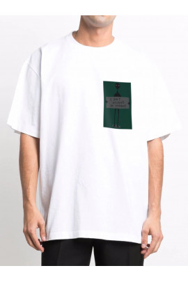 Футболка Trace of Space  Oversize чоловіча біла "I don`t believe in humans"