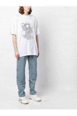 Футболка Trace of Space  Oversize чоловіча біла 