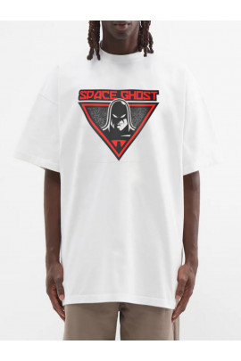 Футболка Trace of Space  Oversize чоловіча біла "Space ghost"