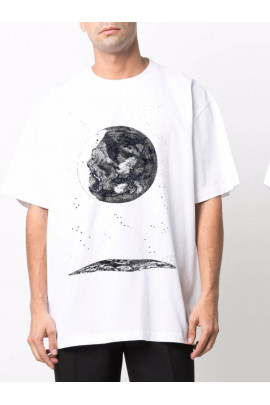 Футболка Trace of Space  Oversize чоловіча біла 
