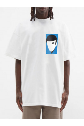Футболка Trace of Space  Oversize чоловіча біла "Spock"