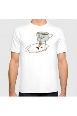 Футболка WhyNotPrint чоловіча біла  "Чайний пакетик"