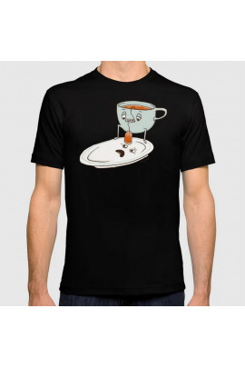 Футболка WhyNotPrint чоловіча чорна  "Чайний пакетик"