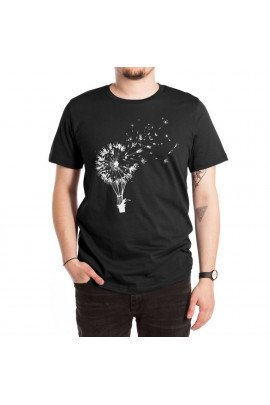 Футболка WhyNotPrint чоловіча біла  "Кульбаба"