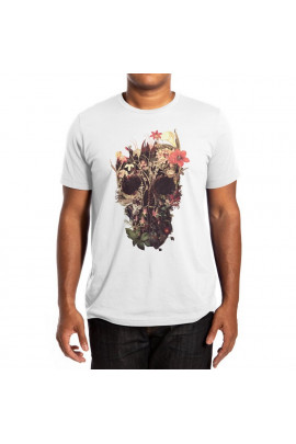 Футболка WhyNotPrint чоловіча біла "Череп"