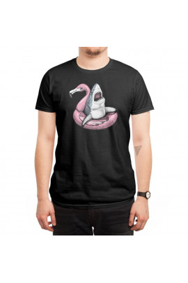 Футболка WhyNotPrint чоловіча чорна "Акула"